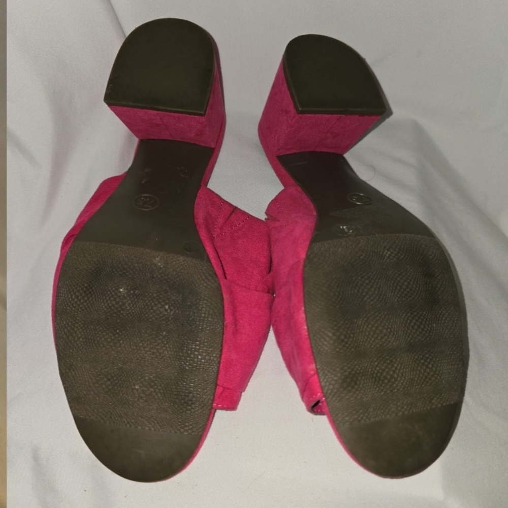 Worthington Pink Bow Mules Size 7.5 - Picture 5 of 5